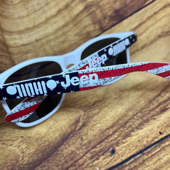 Jeep Sunglasses American Flag Forth of July Red White Blue USA NEW Custom Made - Picture 5 of 14